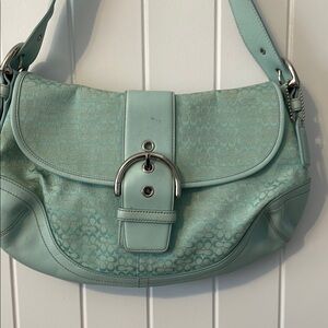 Coach Light Blue Shoulder Bag